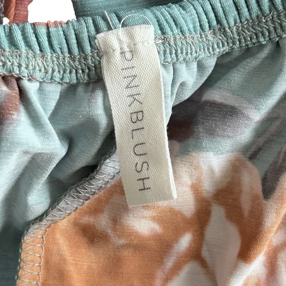 PinkBlush Floral Off the Shoulder Maternity Maxi Dress Size Medium - Picture 8 of 10